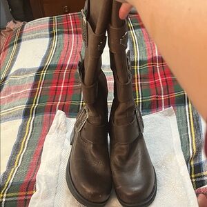 Harley-Davidson Dark Brown Women's Combat Boots